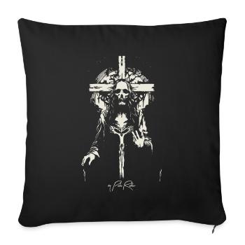 The Holy Savior - Sofa pillowcase 17,3'' x 17,3'' (45 x 45 cm) - black - Front