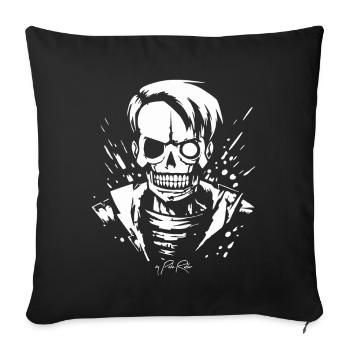 Bienvenue dans les années 80 avec Zombie - Housse de coussin décorative 45 x 45 cm - noir - Devant