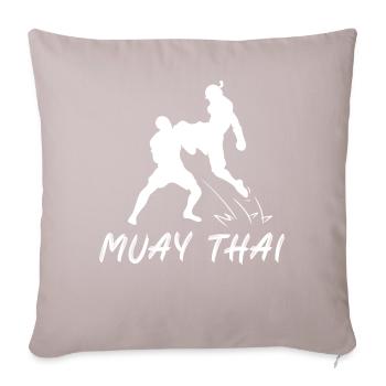 Muay Thai - Sofa pillowcase 17,3'' x 17,3'' (45 x 45 cm) - light taupe - Front