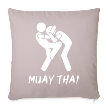 Muay Thai - Sofa pillowcase 17,3'' x 17,3'' (45 x 45 cm) - light taupe - Front