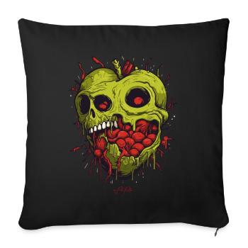 Un cœur de zombie d’un zombie de zombies - Housse de coussin décorative 45 x 45 cm - noir - Devant