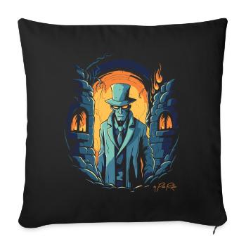 The Detective: Film Noir Dungeon Edition - Sofa pillowcase 17,3'' x 17,3'' (45 x 45 cm) - black - Front