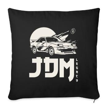 JDM Legacy Tuning - Sofa pillowcase 17,3'' x 17,3'' (45 x 45 cm) - black - Front