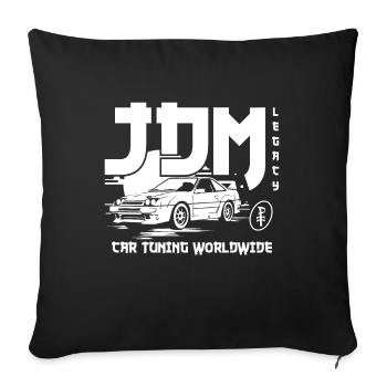 worldwide JDM Auto Tuning - Sofa pillowcase 17,3'' x 17,3'' (45 x 45 cm) - black - Front
