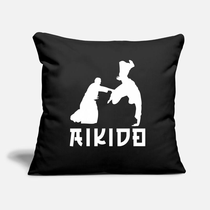 Aïkido Housse de coussin décorative 45 x 45 cm