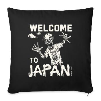 Welcome to Japan, Zombie - Sofa pillowcase 17,3'' x 17,3'' (45 x 45 cm) - black - Front