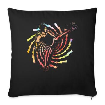 Taekwondo - Housse de coussin décorative 45 x 45 cm - noir - Devant