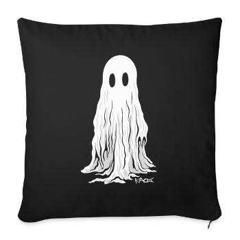 The Blanket Ghost - Sofa pillowcase 17,3'' x 17,3'' (45 x 45 cm) - black - Front