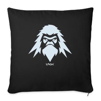 Emblème des montagnes Yeti des montagnes - Housse de coussin décorative 45 x 45 cm - noir - Devant