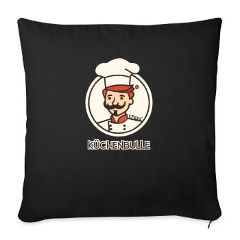Cuisines Bull Cook - Housse de coussin décorative 45 x 45 cm - noir - Devant