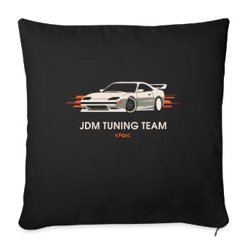 JDM Tuning Team - Sofa pillowcase 17,3'' x 17,3'' (45 x 45 cm) - black - Front