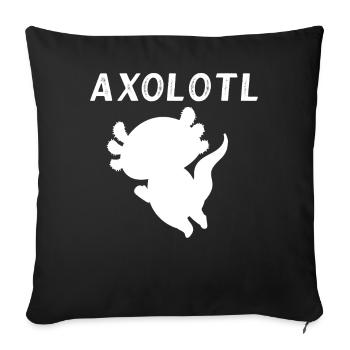 Axolotl - Housse de coussin décorative 45 x 45 cm - noir - Devant