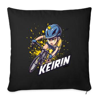 Japanese Keirin Cycling Anime Character - Sofa pillowcase 17,3'' x 17,3'' (45 x 45 cm) - black - Front
