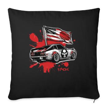 American-Japanese Japan USA JDM Retro Car - Sofa pillowcase 17,3'' x 17,3'' (45 x 45 cm) - black - Front