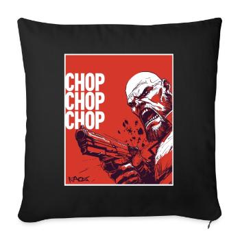 Parody Action Anime Anti-Hero Poster - Sofa pillowcase 17,3'' x 17,3'' (45 x 45 cm) - black - Front
