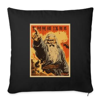 Parody of Japanese Magicians: Magical Fantasy - Sofa pillowcase 17,3'' x 17,3'' (45 x 45 cm) - black - Front