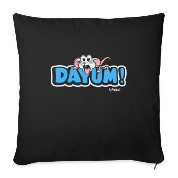 dit la maudite souris - Housse de coussin décorative 45 x 45 cm - noir - Devant