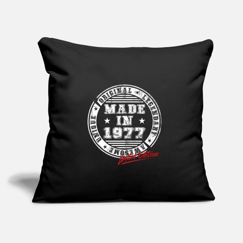 Retro Patch Vintage 1977 Birthday Gift Sofa pillowcase 17,3'' x 17,3'' (45 x 45 cm)