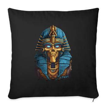 Pharaon égyptien super cool et funky - Housse de coussin décorative 45 x 45 cm - noir - Devant
