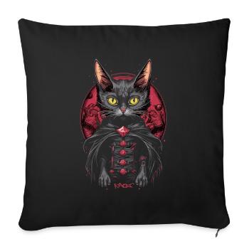 The Guild Cats Master of Wizard Cats - Sofa pillowcase 17,3'' x 17,3'' (45 x 45 cm) - black - Front