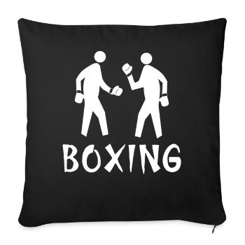 Boxing - Sofa pillowcase 17,3'' x 17,3'' (45 x 45 cm) - black - Front
