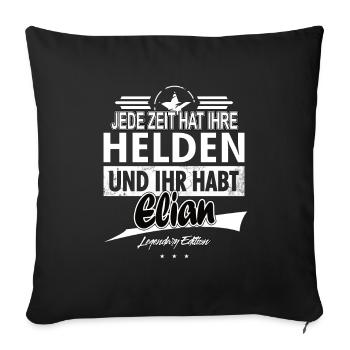 Chaque époque a ses héros Vous avez Elian - Housse de coussin décorative 45 x 45 cm - noir - Devant