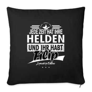 Chaque époque a ses héros Tu as Filip - Housse de coussin décorative 45 x 45 cm - noir - Devant