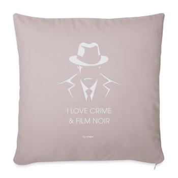 Love of Crime and Film Noir: A Detective - Sofa pillowcase 17,3'' x 17,3'' (45 x 45 cm) - light taupe - Front