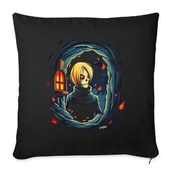 Les démons sont aussi humains - Housse de coussin décorative 45 x 45 cm - noir - Devant