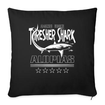 Thresher Shark, thresher shark, Alopias, diving - Sofa pillowcase 17,3'' x 17,3'' (45 x 45 cm) - black - Front