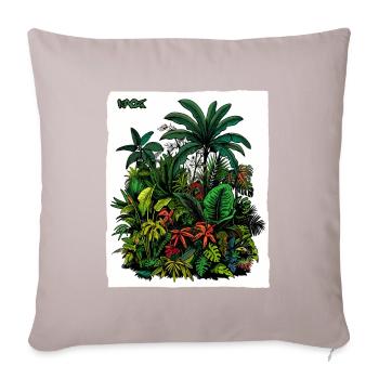 Botanique végétale - Housse de coussin décorative 45 x 45 cm - taupe clair - Devant