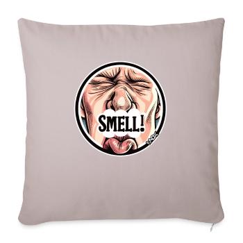 Unwanted smell, it stinks - Sofa pillowcase 17,3'' x 17,3'' (45 x 45 cm) - light taupe - Front
