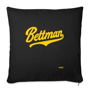Bettman - Sofa pillowcase 17,3'' x 17,3'' (45 x 45 cm) - black - Front