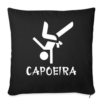 Capoeira - Sofa pillowcase 17,3'' x 17,3'' (45 x 45 cm) - black - Front