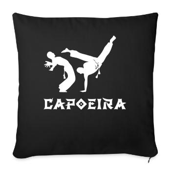 Capoeira - Sofa pillowcase 17,3'' x 17,3'' (45 x 45 cm) - black - Front
