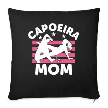Capoeira Mama - Sofakissenbezug 45 x 45 cm - Schwarz - Vorne