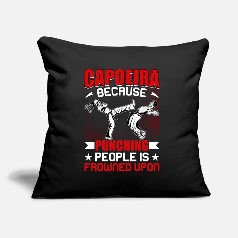 Capoeira because punching people is frowned upon Sofa pillowcase 17,3'' x 17,3'' (45 x 45 cm)