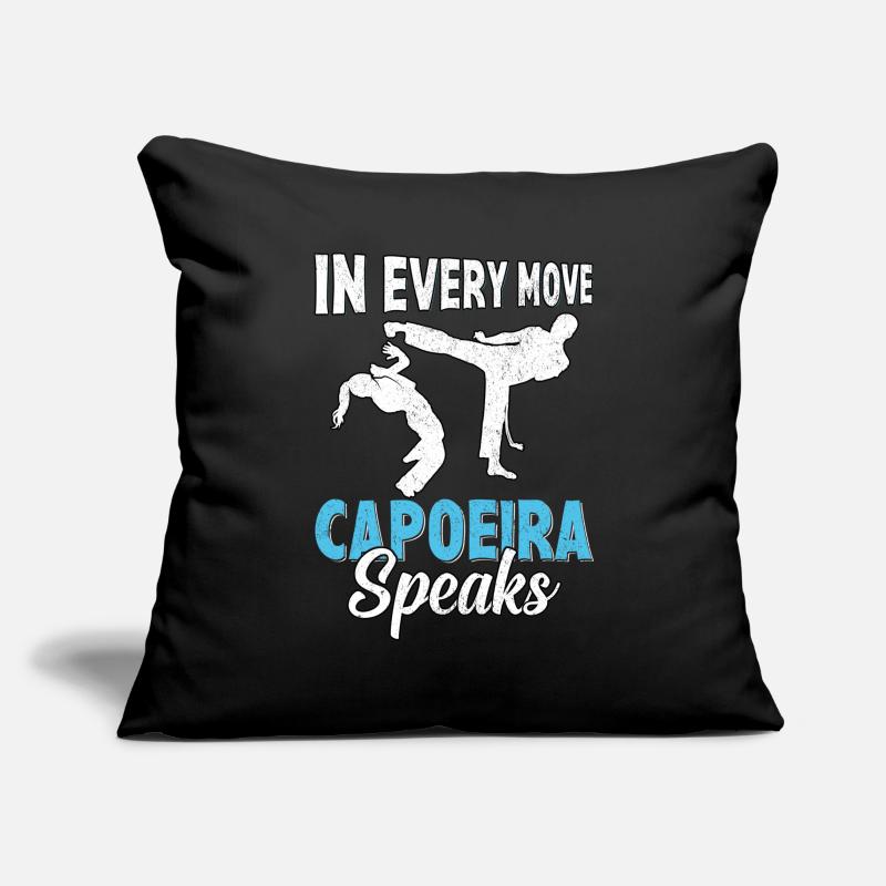 Dans chaque mouvement, la capoeira parle Housse de coussin décorative 45 x 45 cm