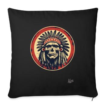 Les vrais patriotes sont les indigènes - Housse de coussin décorative 45 x 45 cm - noir - Devant