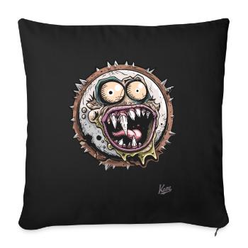 Horror Monster Chestnut Chestnut - Sofa pillowcase 17,3'' x 17,3'' (45 x 45 cm) - black - Front