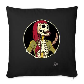 Super cool human as a skeleton scorpion - Sofa pillowcase 17,3'' x 17,3'' (45 x 45 cm) - black - Front