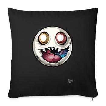 Evil Funny Horror Creature - Sofa pillowcase 17,3'' x 17,3'' (45 x 45 cm) - black - Front