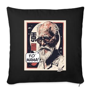 Japanese Mashup Freud's Psychology Your Mom - Sofa pillowcase 17,3'' x 17,3'' (45 x 45 cm) - black - Front