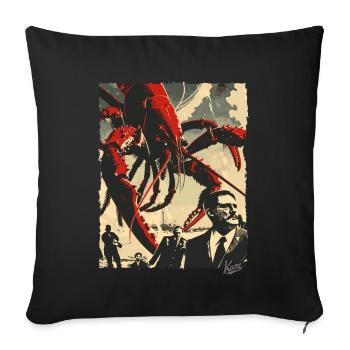 Männer werden zu Hummer, Hummer Kerle - Sofakissenbezug 45 x 45 cm - Schwarz - Vorne