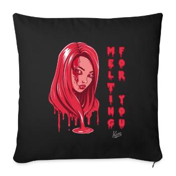 I'm melting for you - Sofa pillowcase 17,3'' x 17,3'' (45 x 45 cm) - black - Front