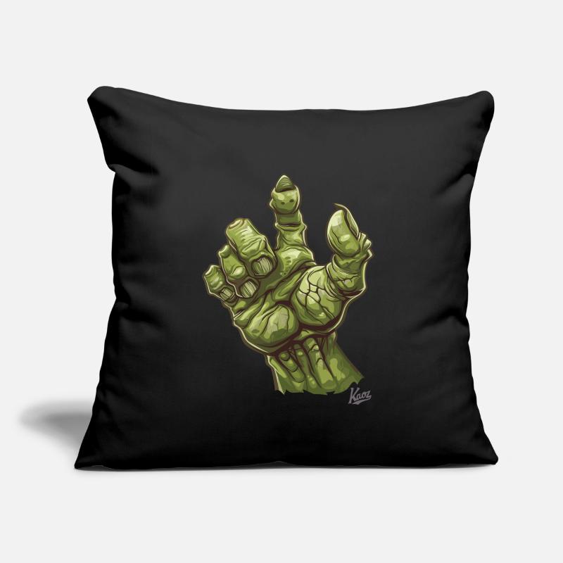 Massive grüne Ork- oder Oger-Monster-Hand Sofakissenbezug 45 x 45 cm