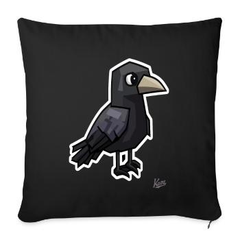 Seltsamer dunkler Rabe - Sofakissenbezug 45 x 45 cm - Schwarz - Vorne