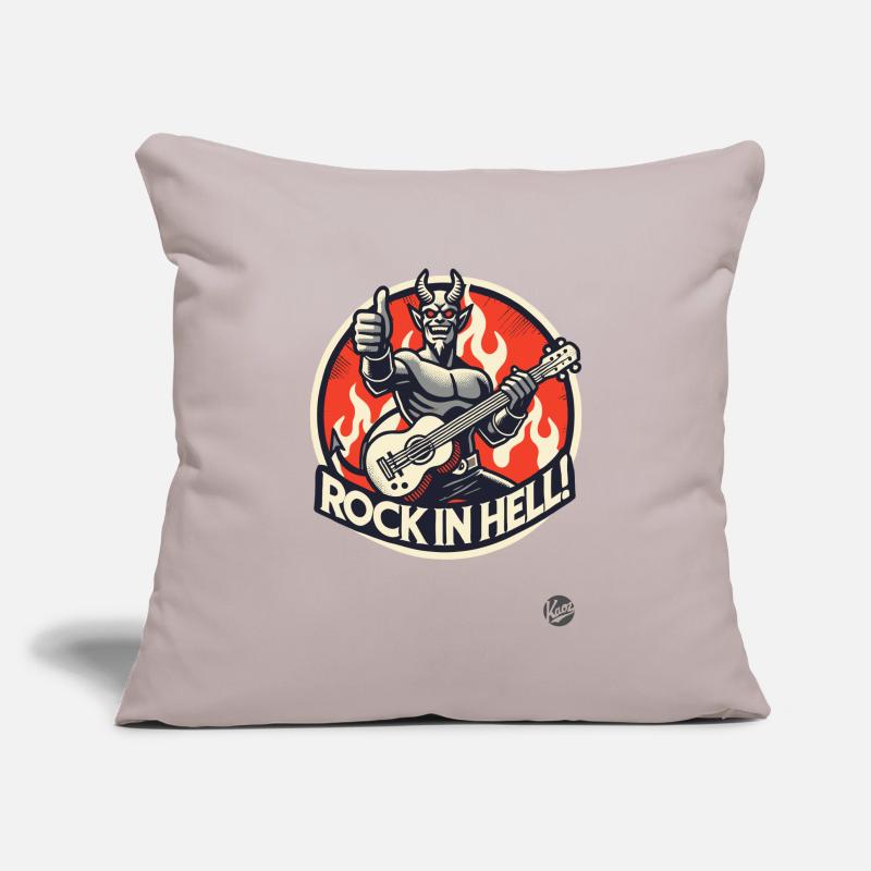 Devilish Guitar Player – Rock in Hell Sofa pillowcase 17,3'' x 17,3'' (45 x 45 cm)