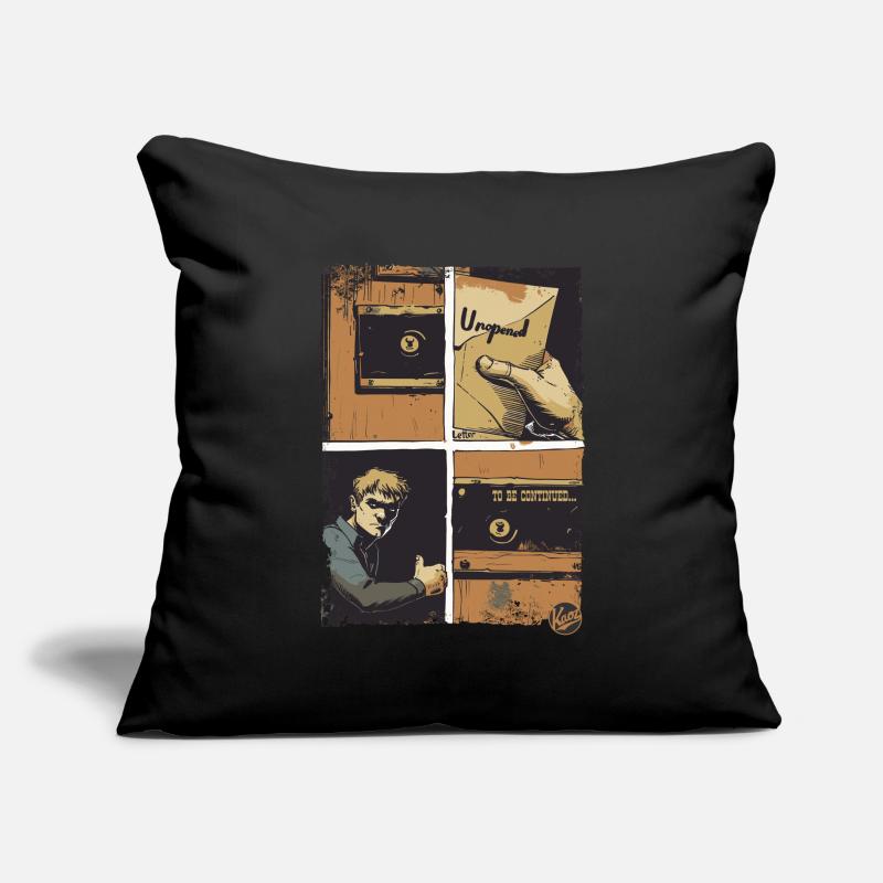 Der Brief: Ein Comic Sofakissenbezug 45 x 45 cm