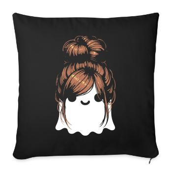 Halloween Geist Frauen Mädchen - Sofakissenbezug 45 x 45 cm - Schwarz - Vorne